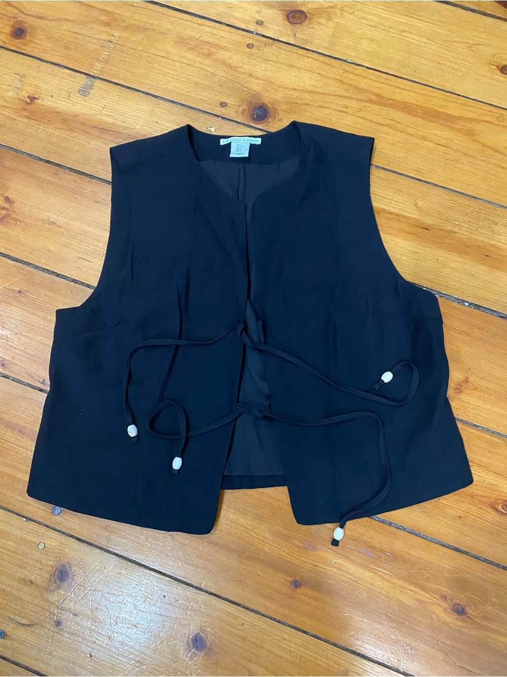Christian Lacroix black Vest Size Large